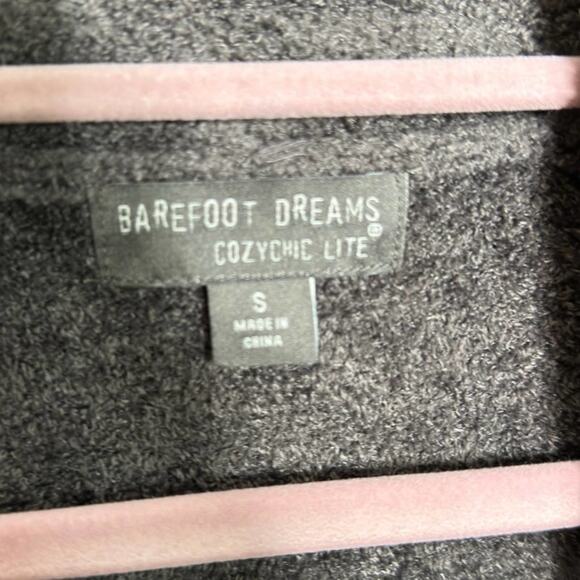 BAREFOOT DREAMS Cozy Chic Light Cardigan Carbon Gray Brown Sz S {2C24} - Picture 4 of 5